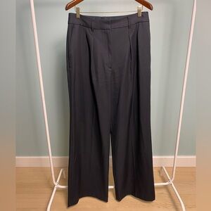 Rag & Bone Women’s High-Waist Wide-Leg Navy Wool Trousers size 10